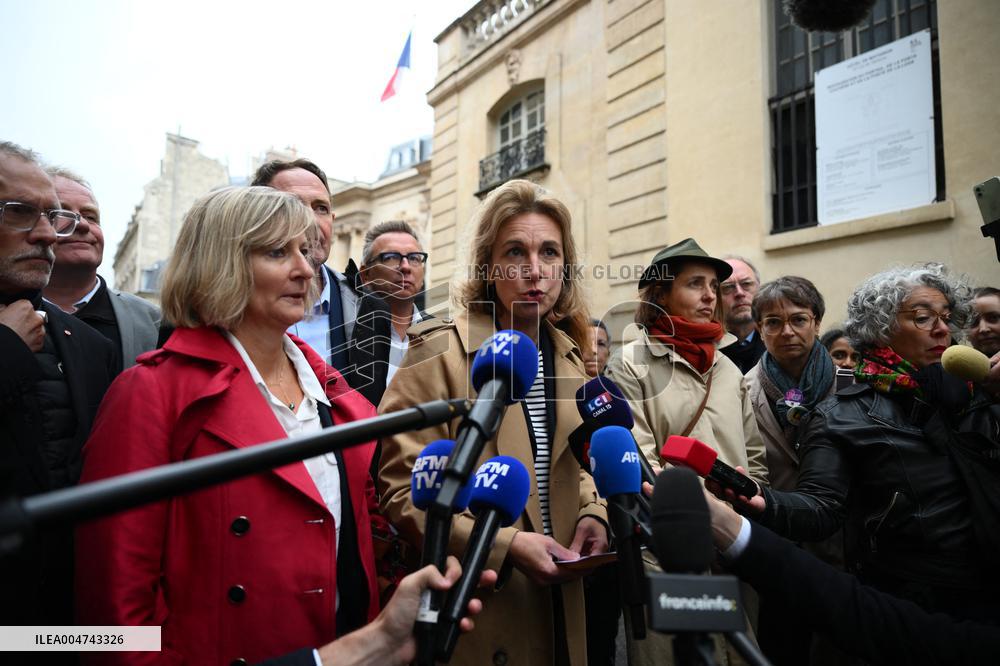 PM Lecornu Meets With Trade Unions - Paris