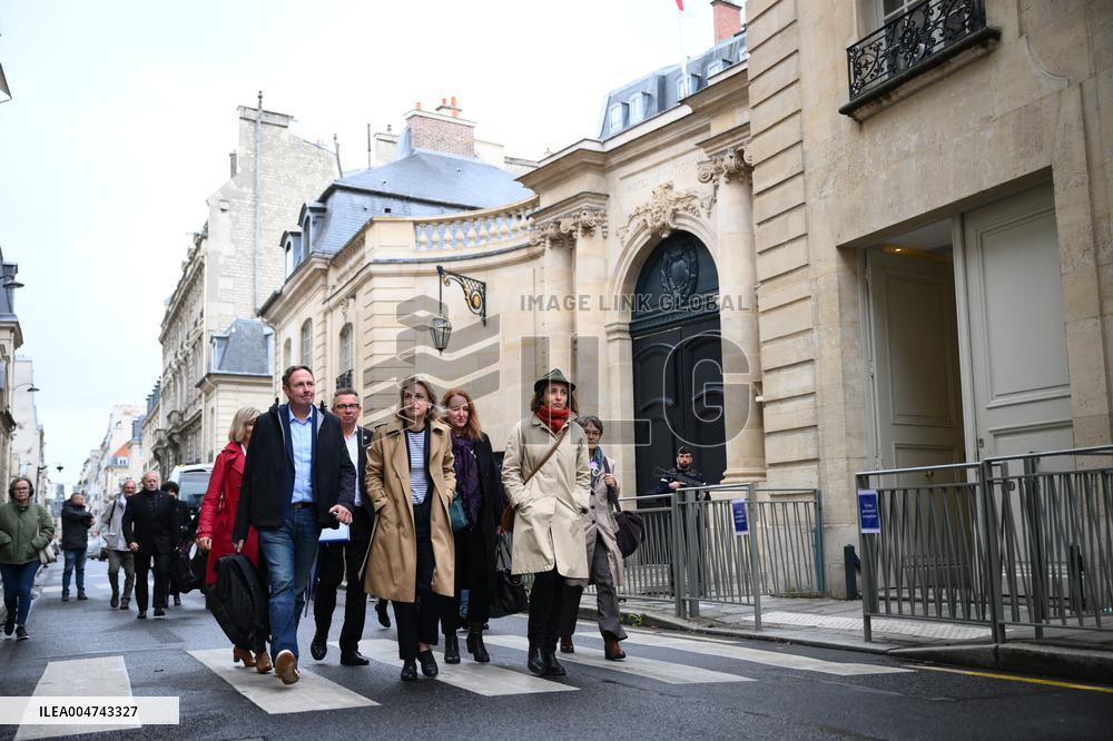 PM Lecornu Meets With Trade Unions - Paris