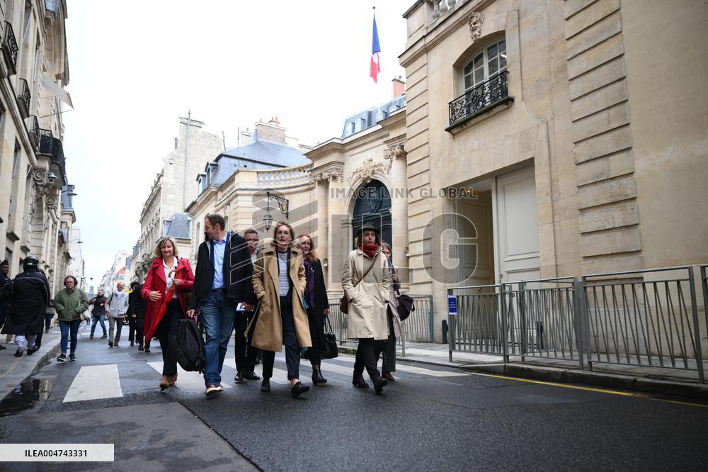 PM Lecornu Meets With Trade Unions - Paris
