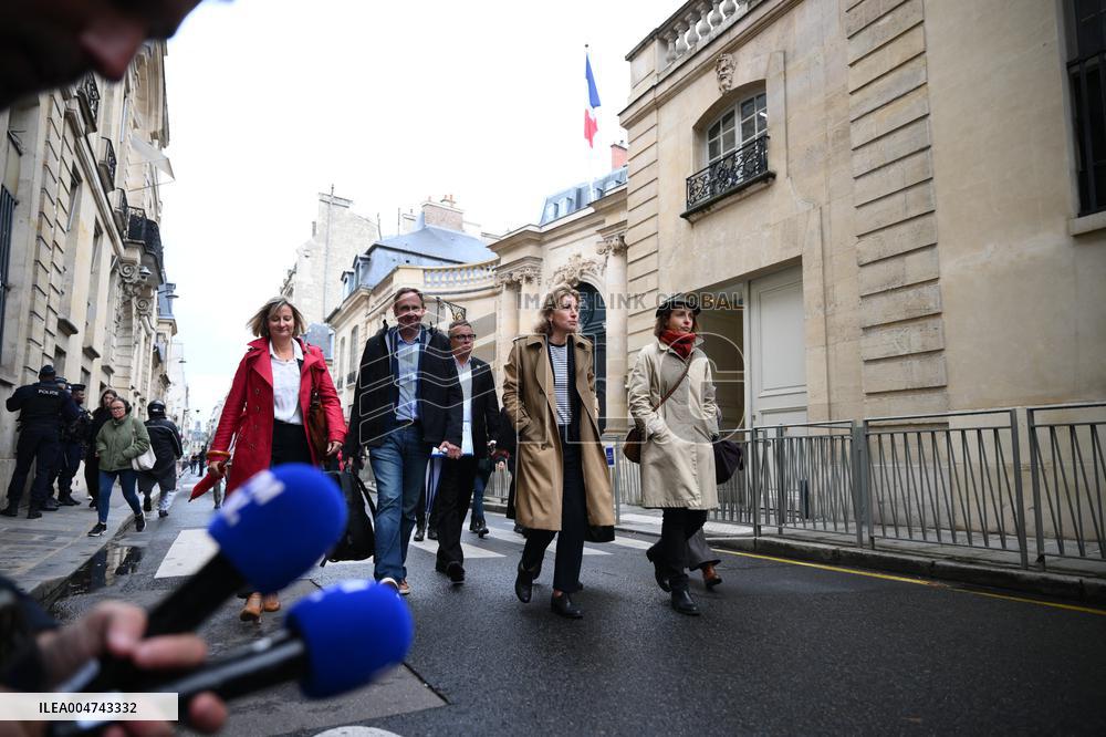 PM Lecornu Meets With Trade Unions - Paris