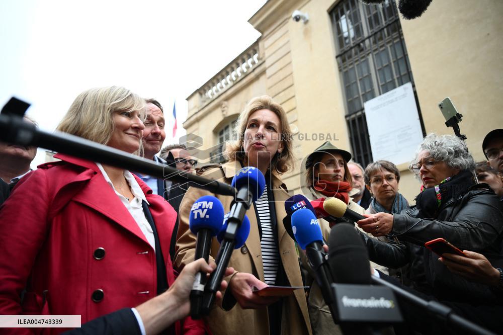 PM Lecornu Meets With Trade Unions - Paris