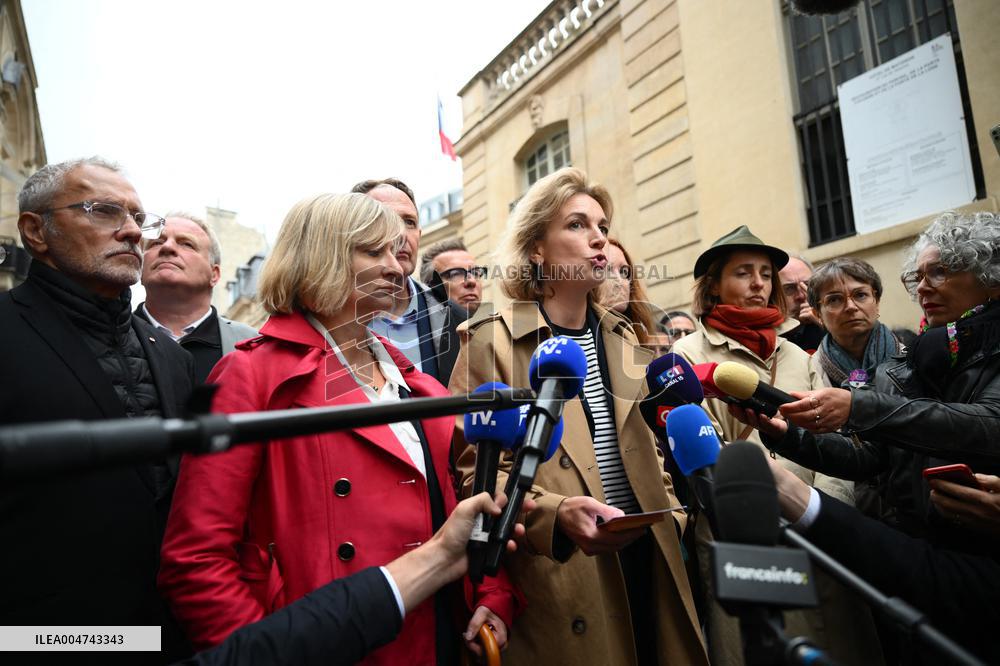 PM Lecornu Meets With Trade Unions - Paris