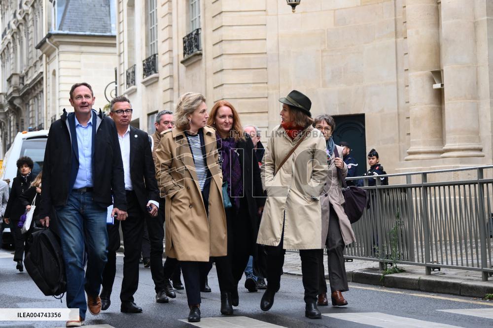 PM Lecornu Meets With Trade Unions - Paris