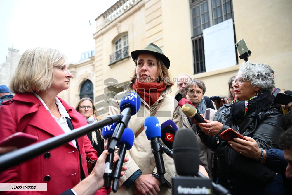 PM Lecornu Meets With Trade Unions - Paris