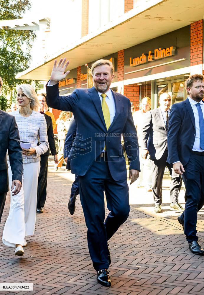 King Willem-Alexander Work Visit To Assen - Netherlands