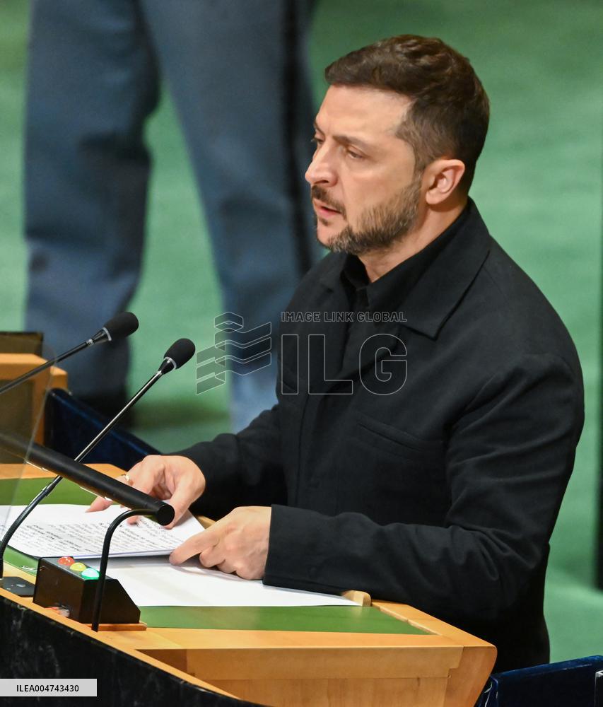 Zelenskyy Addresses the United Nations General Assembly