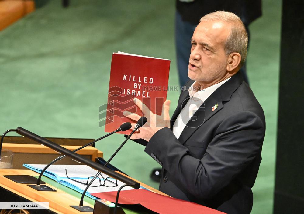 Pezeshkian Addresses the United Nations General Assembly