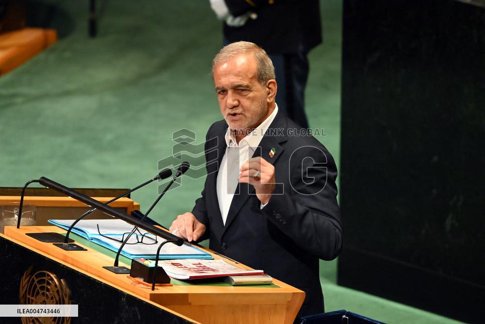 Pezeshkian Addresses the United Nations General Assembly
