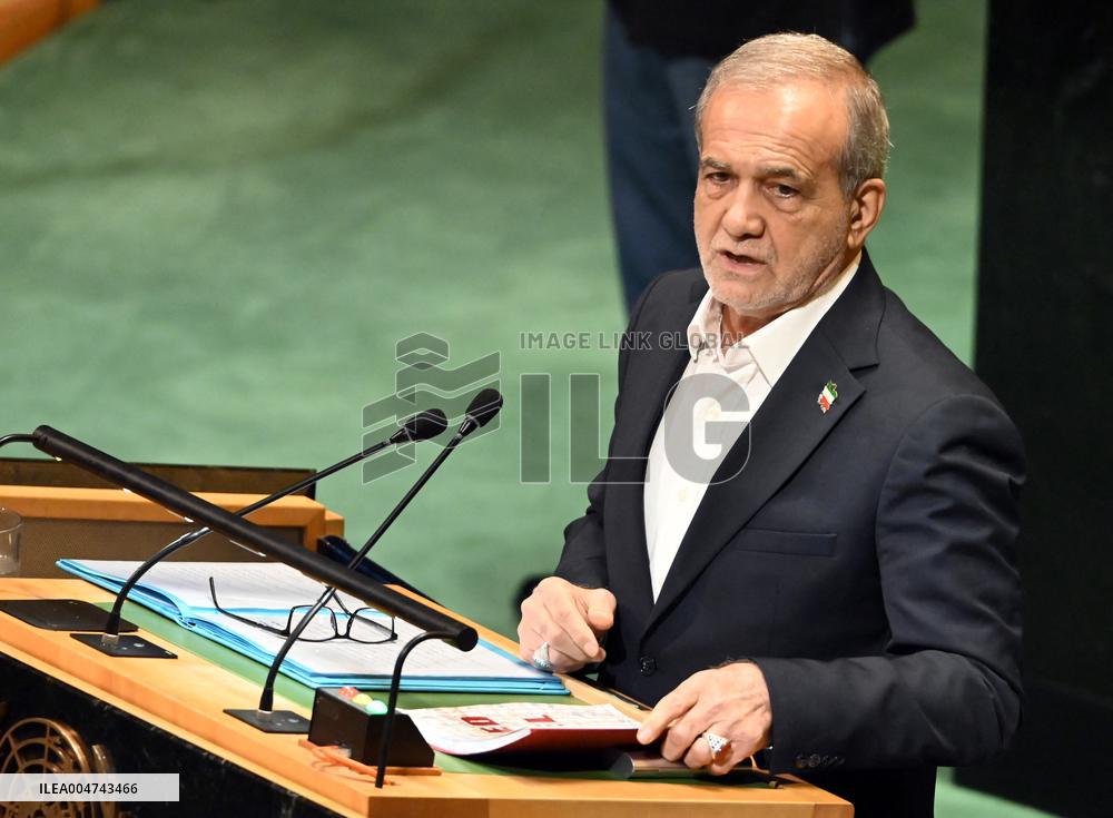Pezeshkian Addresses the United Nations General Assembly