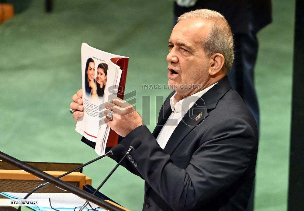 Pezeshkian Addresses the United Nations General Assembly