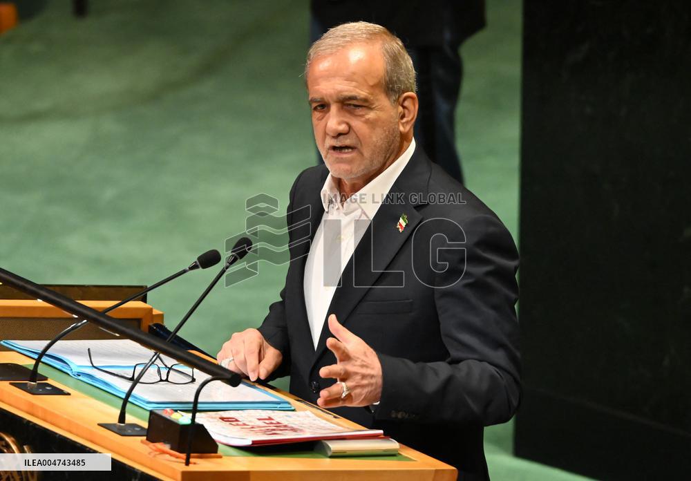 Pezeshkian Addresses the United Nations General Assembly