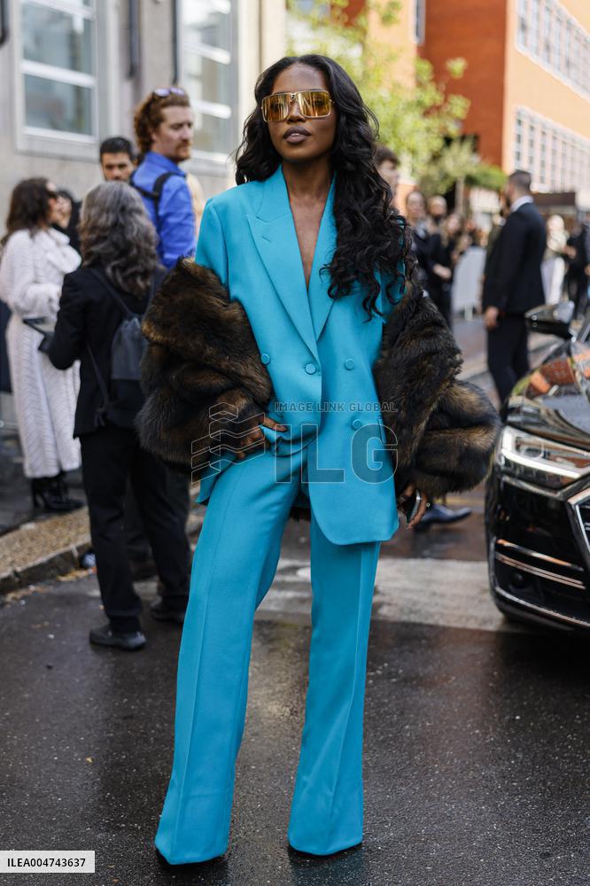 MFW Fendi Arrivals MP