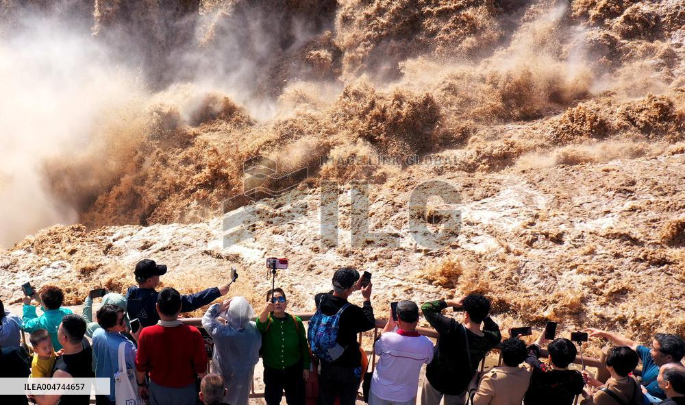 Hukou Waterfalls of Yellow River in Ji County