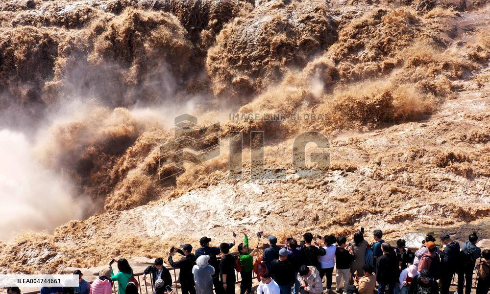Hukou Waterfalls of Yellow River in Ji County