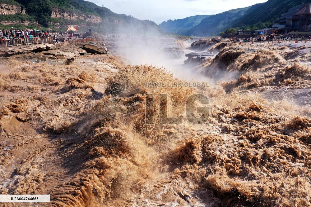 Hukou Waterfalls of Yellow River in Ji County
