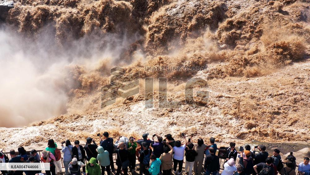 Hukou Waterfalls of Yellow River in Ji County