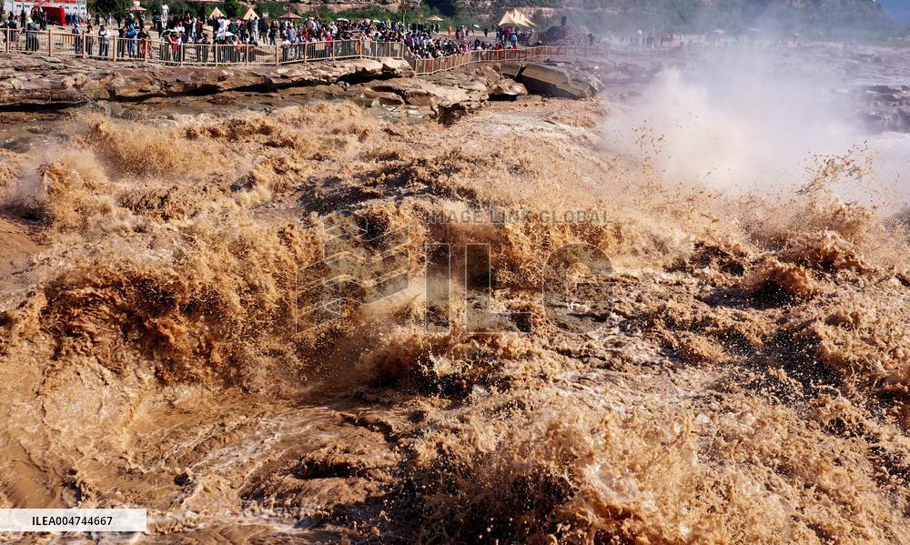 Hukou Waterfalls of Yellow River in Ji County