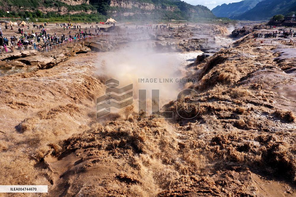 Hukou Waterfalls of Yellow River in Ji County
