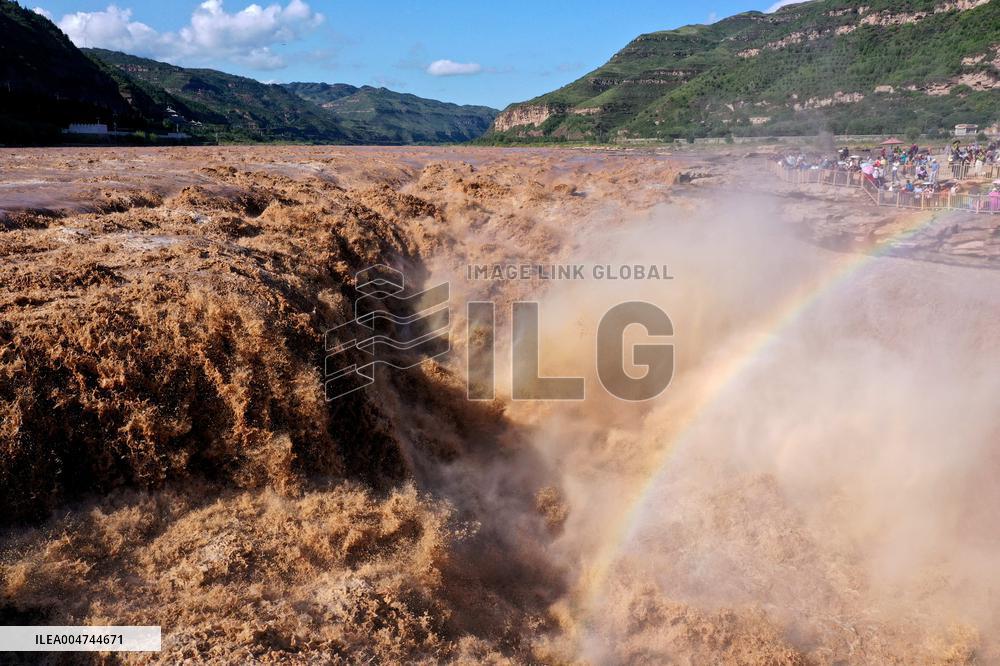 Hukou Waterfalls of Yellow River in Ji County