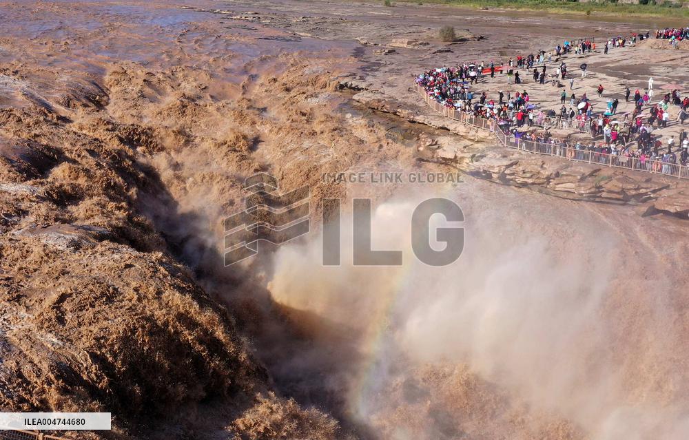 Hukou Waterfalls of Yellow River in Ji County