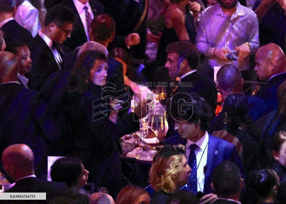 President Macron at The Global Citizen Awards - NYC