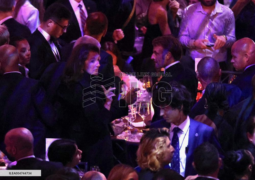 President Macron at The Global Citizen Awards - NYC