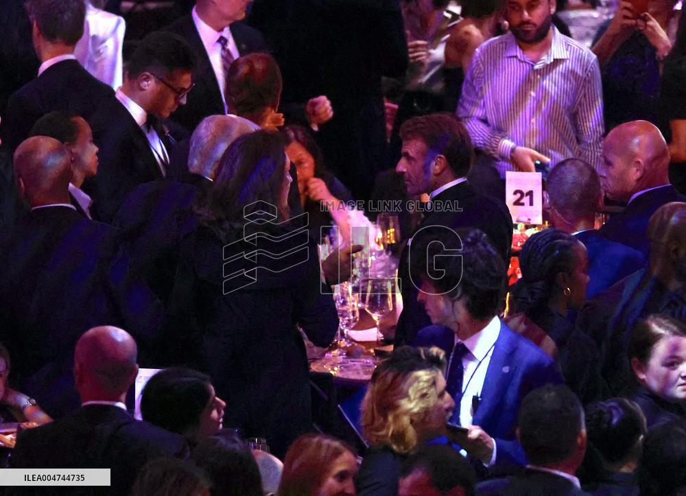 President Macron at The Global Citizen Awards - NYC