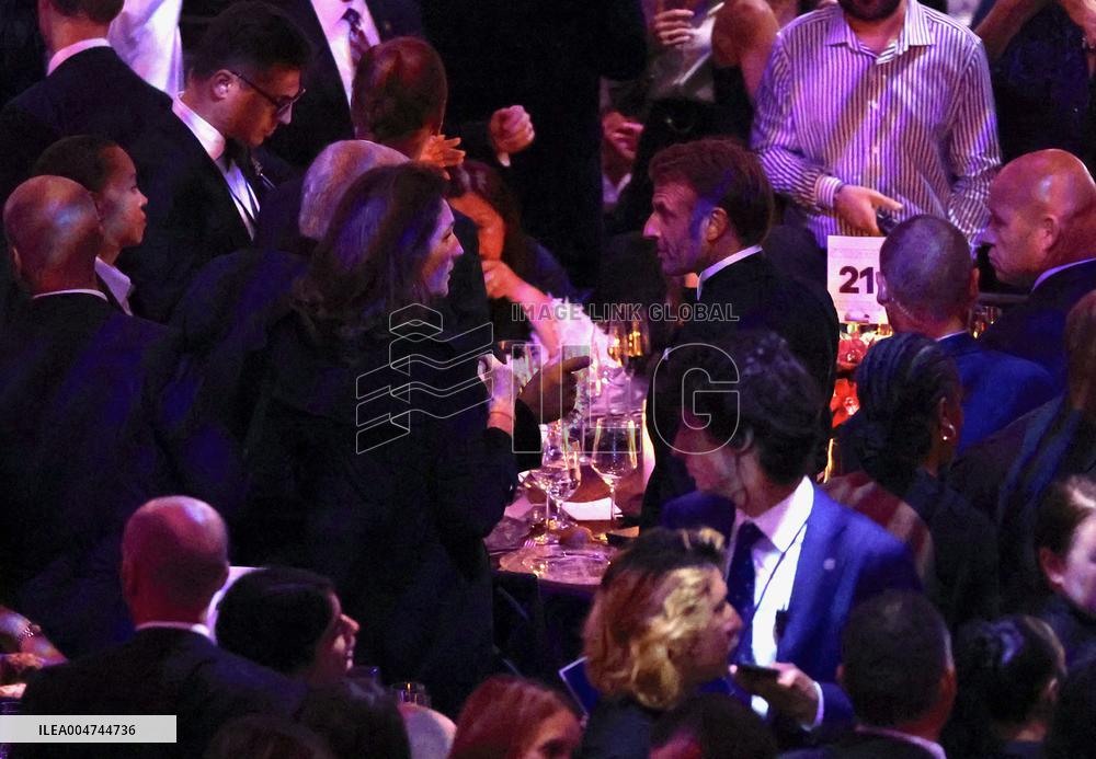 President Macron at The Global Citizen Awards - NYC