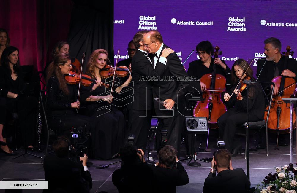 President Macron at The Global Citizen Awards - NYC