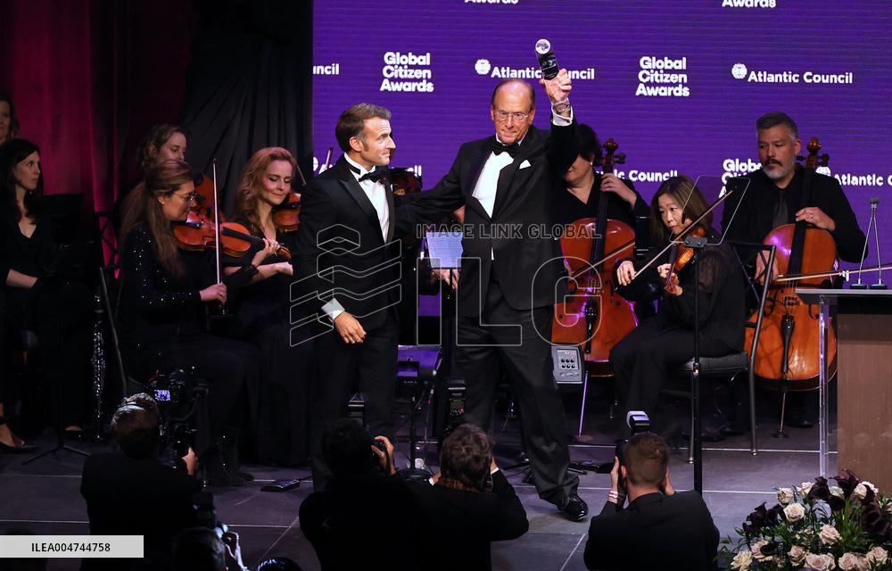 President Macron at The Global Citizen Awards - NYC