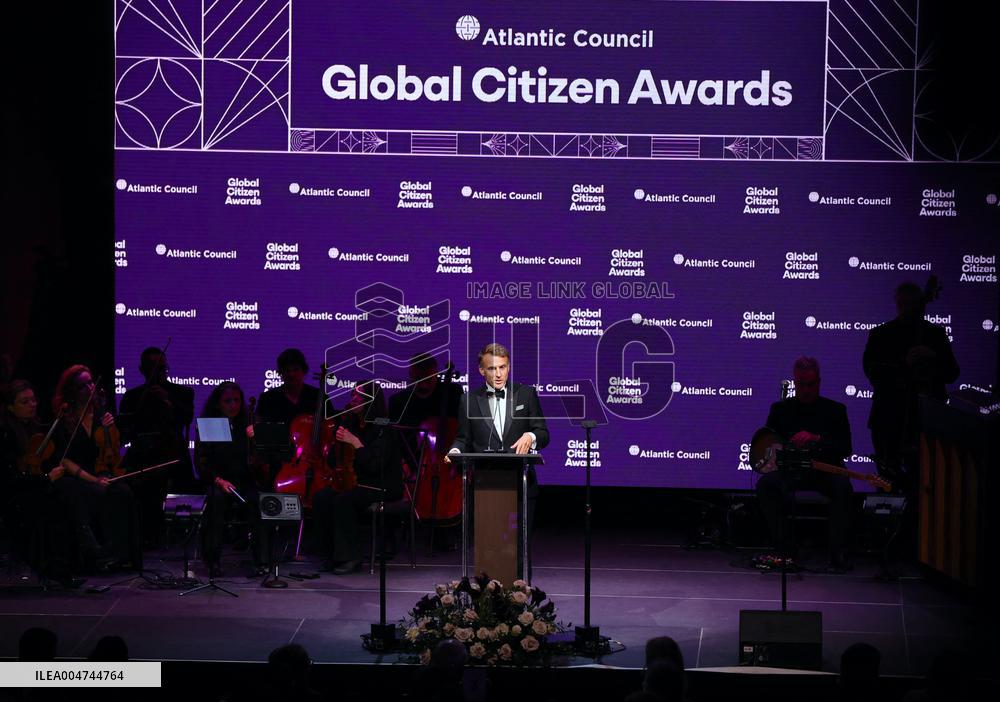 President Macron at The Global Citizen Awards - NYC
