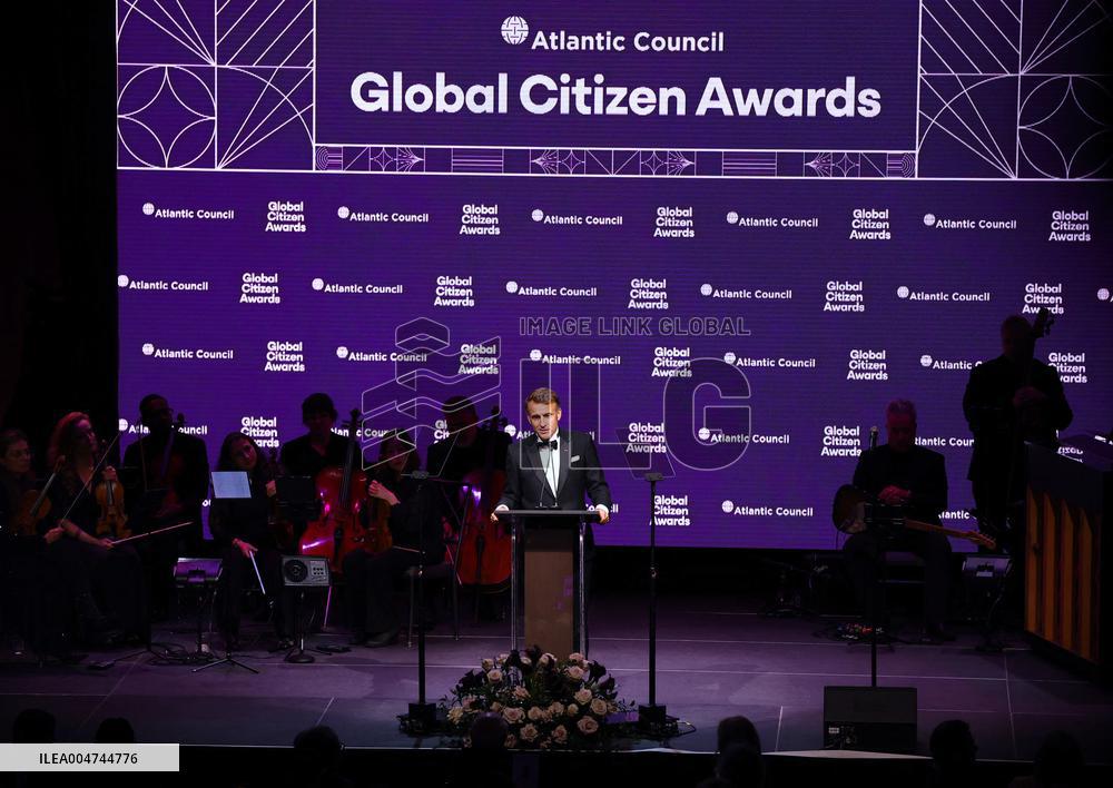 President Macron at The Global Citizen Awards - NYC