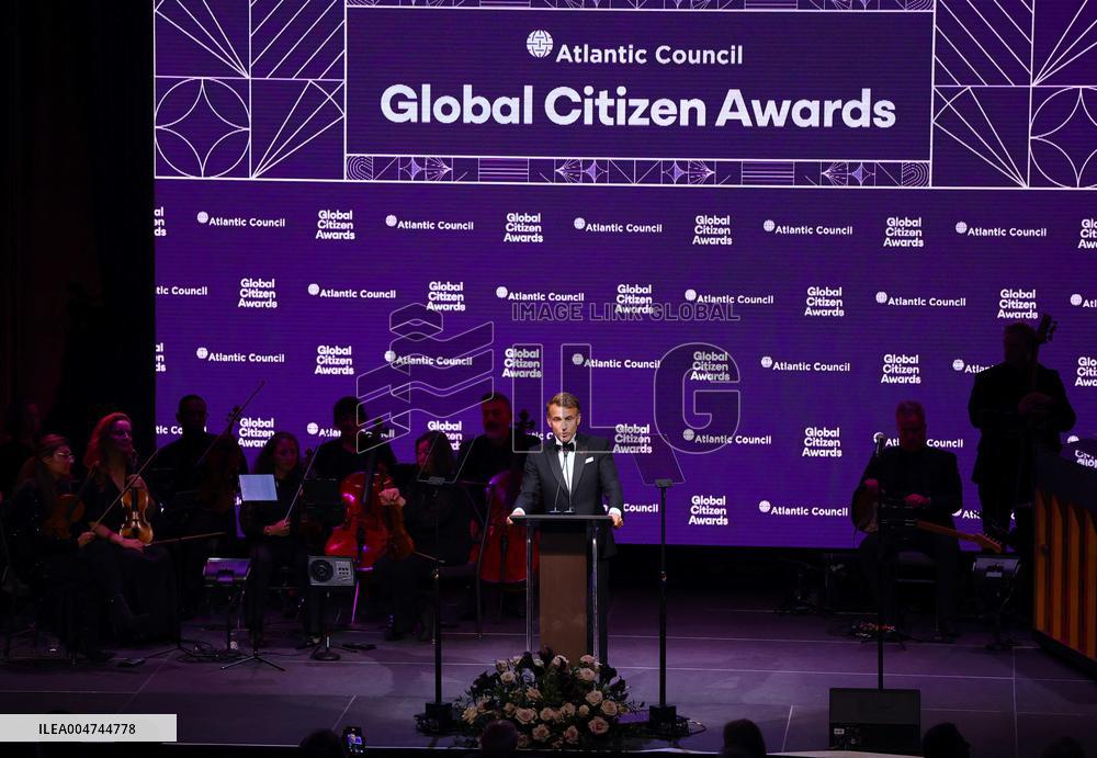 President Macron at The Global Citizen Awards - NYC