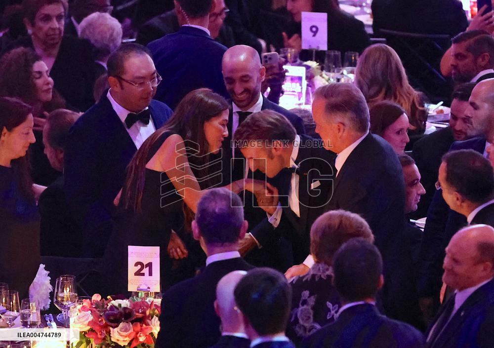 President Macron at The Global Citizen Awards - NYC