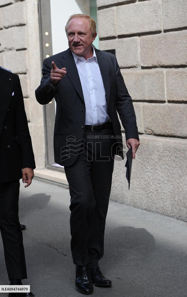 François Henri Pinault Visits Renovated Boutique - Milan