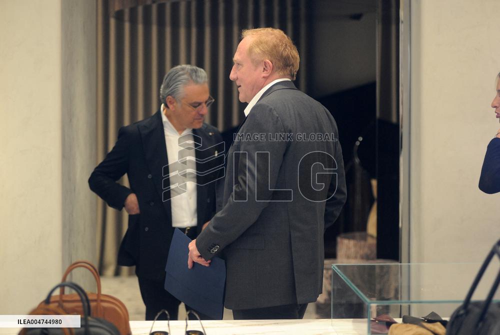 François Henri Pinault Visits Renovated Boutique - Milan