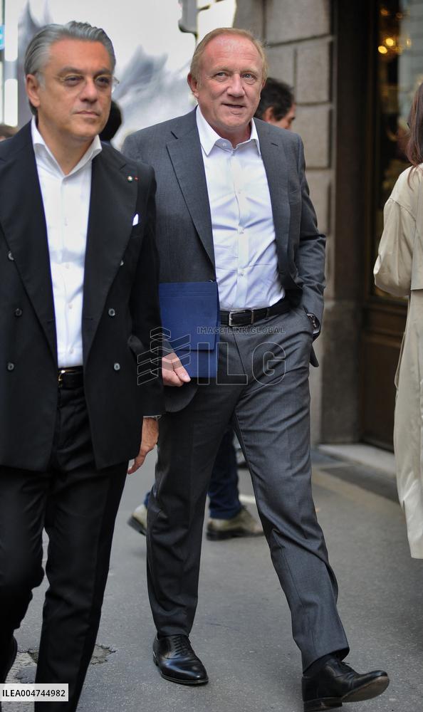 François Henri Pinault Visits Renovated Boutique - Milan