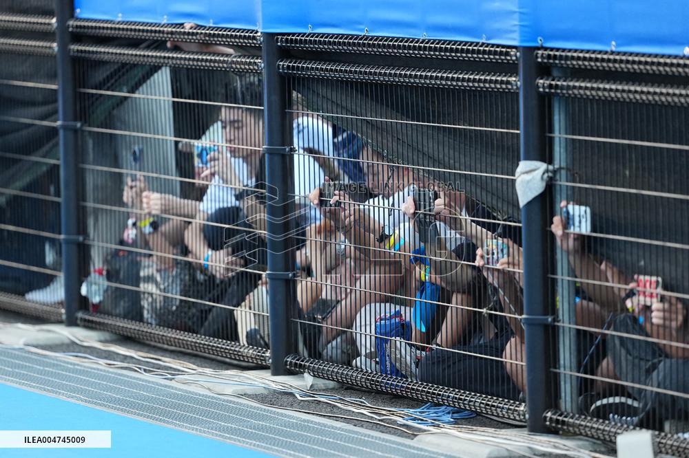 Carlos Alcaraz And Taylor Fritz Engage In Intense Training Session - Tokyo