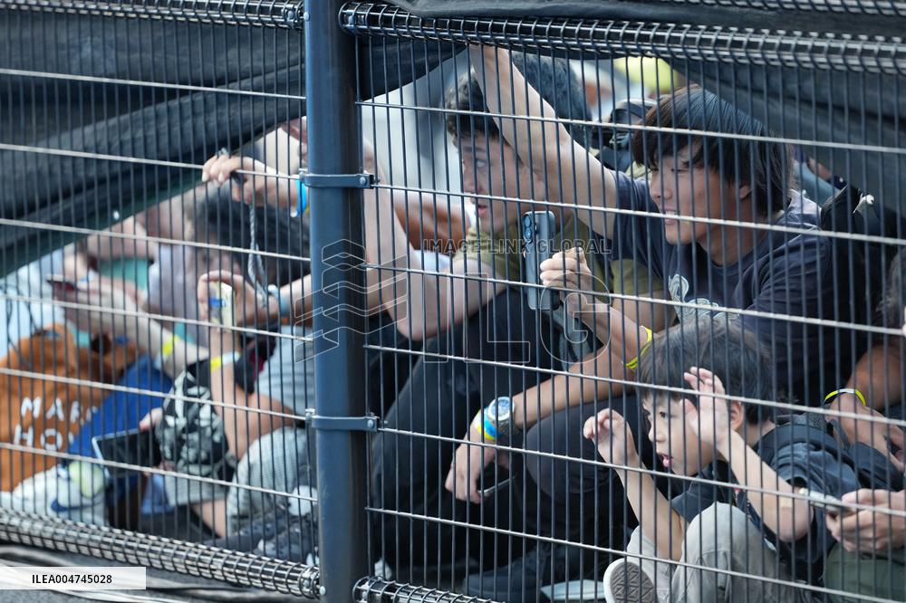 Carlos Alcaraz And Taylor Fritz Engage In Intense Training Session - Tokyo