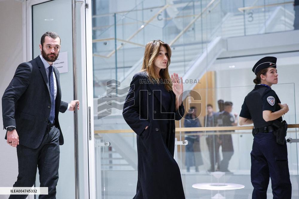 Carla Bruni And Louis Sarkozy At Verdict Trial For Illegal Campaign Financing From Lybia - Paris