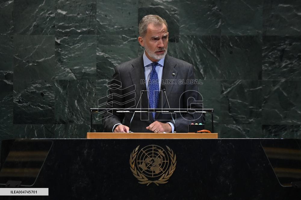 King Felipe At 80th session of General Assembly - NYC