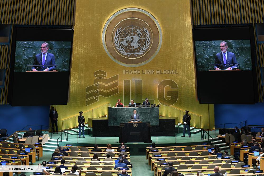 King Felipe At 80th session of General Assembly - NYC