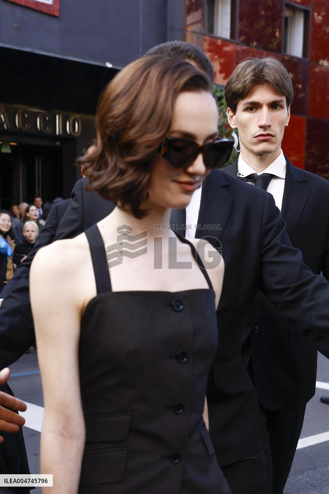 MFW Max Mara Arrivals MP