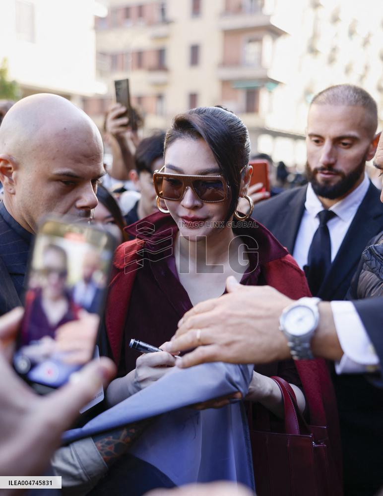 MFW Max Mara Arrivals MP