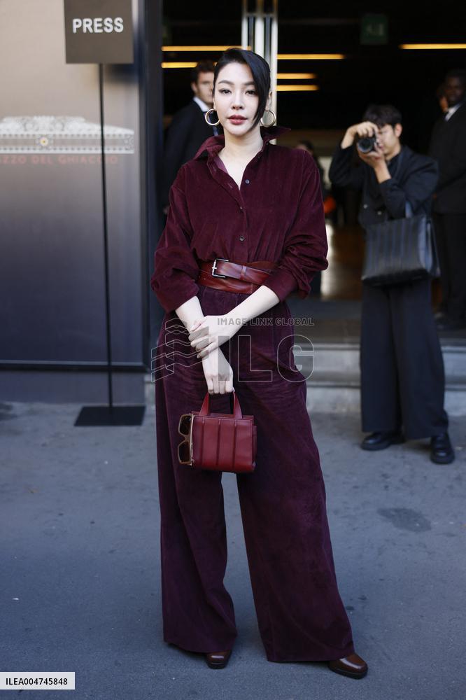 MFW Max Mara Arrivals MP