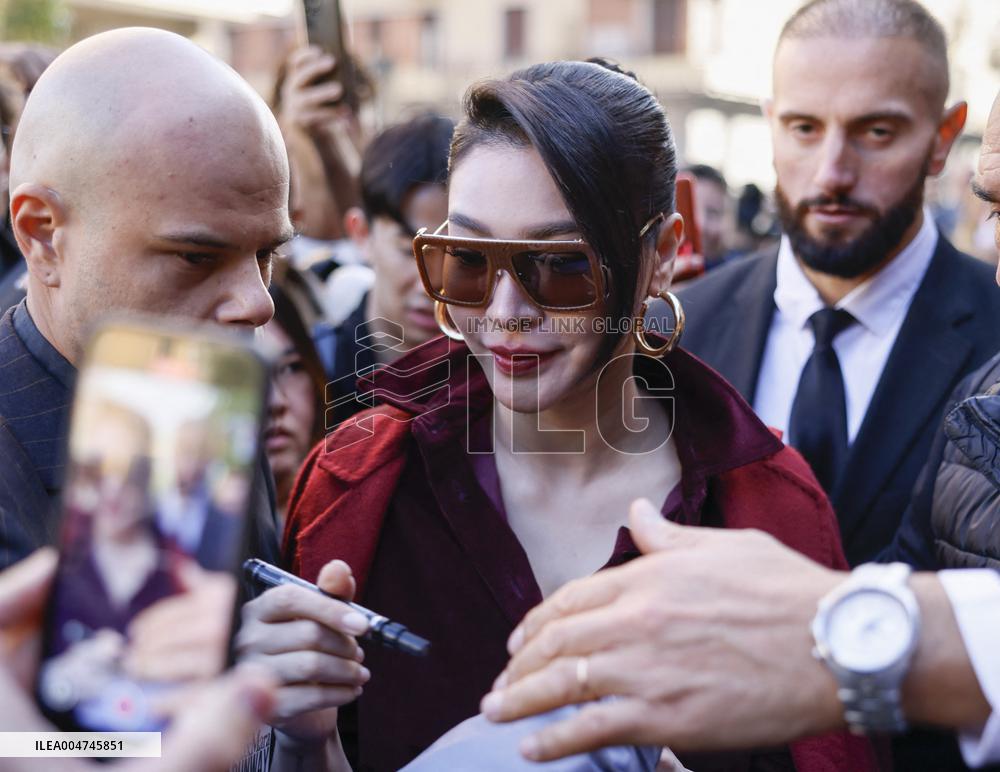 MFW Max Mara Arrivals MP