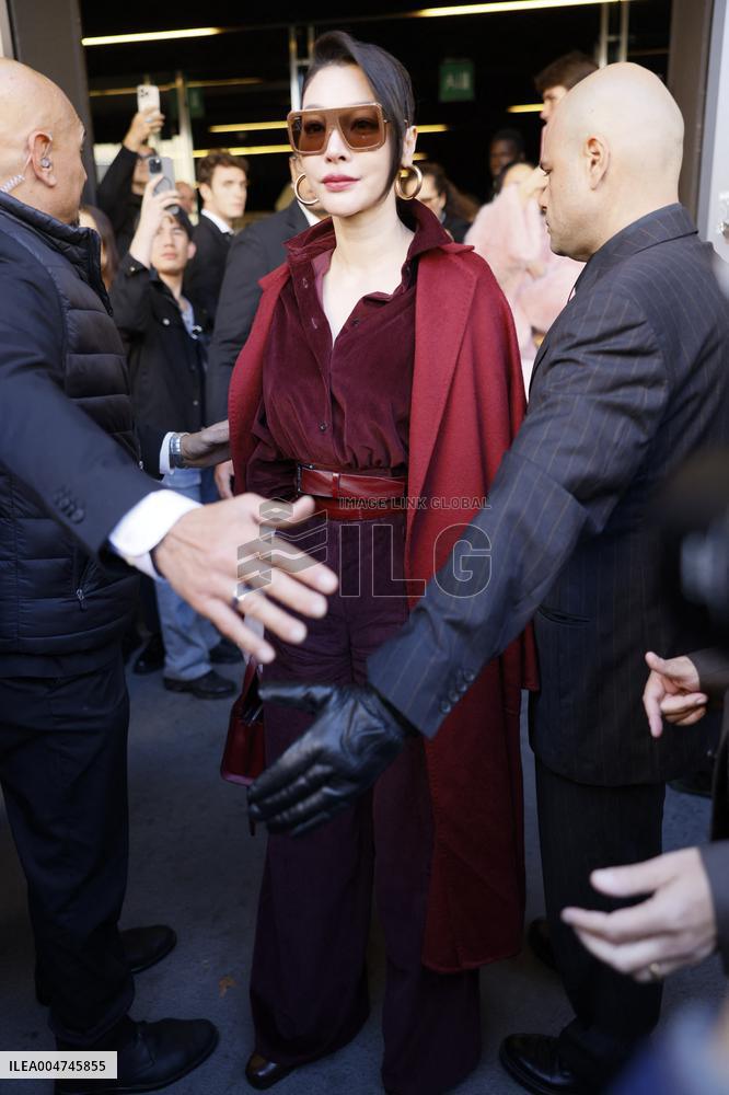 MFW Max Mara Arrivals MP