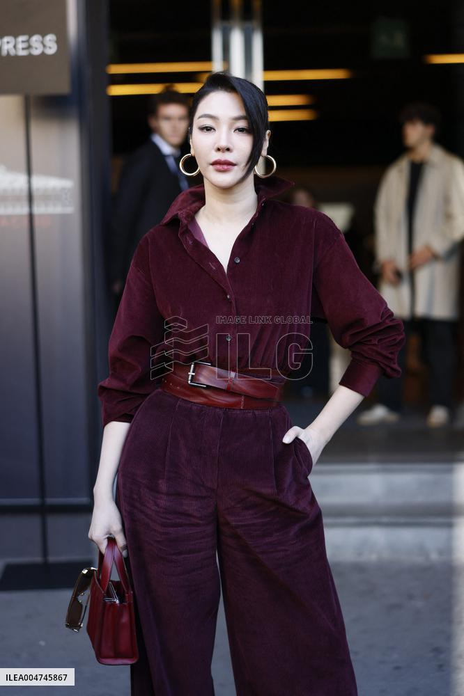 MFW Max Mara Arrivals MP