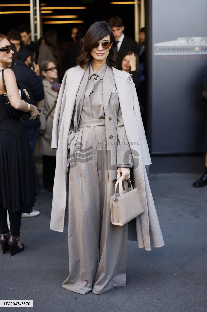 MFW Max Mara Arrivals MP