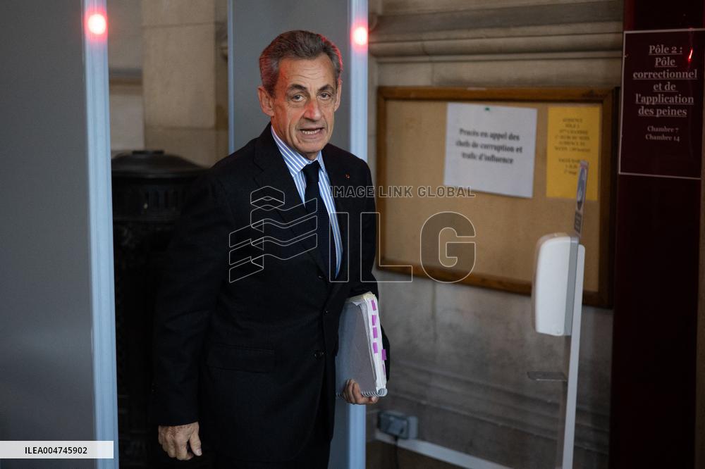 Nicolas Sarkozy appeal hearing for corruption - Paris
